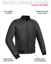 Load image into Gallery viewer, Willie Men's Motorcycle Leather Jacket