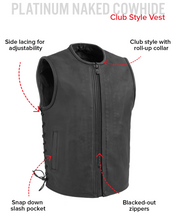 Load image into Gallery viewer, Venom Men's Motorcycle Leather Vest