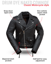 Load image into Gallery viewer, Rockstar - Women's Motorcycle Leather Jacket