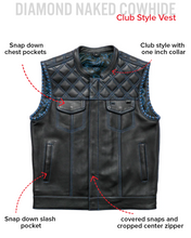 Load image into Gallery viewer, Sinister - Men's Motorcycle Leather Vest