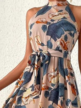 Load image into Gallery viewer, Elegant Floral Sleeveless Dress Lightweight & Feminine Summer Essential Beautiful Print Dress