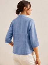 Load image into Gallery viewer, 100% Linen Hand Button Fitted Jacket AMELIA