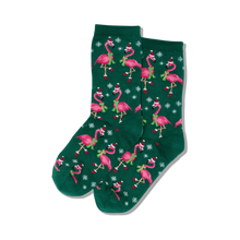 Load image into Gallery viewer, Santa Flamingos