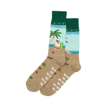 Load image into Gallery viewer, Surfing Santa Non-Skid Slipper