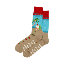 Load image into Gallery viewer, Surfing Santa Non-Skid Slipper