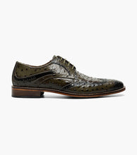 Load image into Gallery viewer, Stacy Adams GENNARO Olive Wingtip Oxford WIDE WIDTH