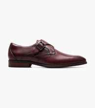 Load image into Gallery viewer, Stacy Adams KARCHER Burgundy Plain Toe Monk Strap