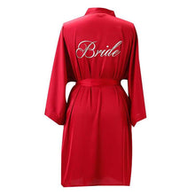 Load image into Gallery viewer, Custom Satin Bridesmaid Robes – Personalized with Name, Title, or Date | Wedding Party Gifts