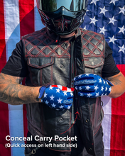 Load image into Gallery viewer, Downside Men's Motorcycle Leather Vest