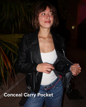 Load image into Gallery viewer, Rockstar - Women's Motorcycle Leather Jacket