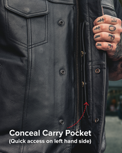 Load image into Gallery viewer, Upside Men's Club Style Leather Vest