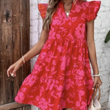 Load image into Gallery viewer, Women’s Floral A-Line Vacation Dress