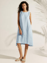 Load image into Gallery viewer, 100% Linen Sleeveless Dress SIENNA