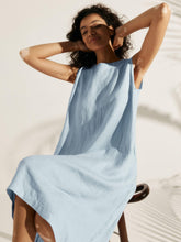 Load image into Gallery viewer, 100% Linen Sleeveless Dress SIENNA