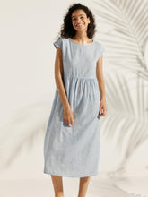 Load image into Gallery viewer, 100% Linen Cap Sleeve Washed Maxi Dress JOAN