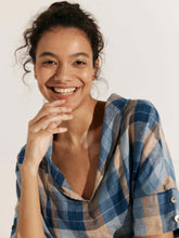 Load image into Gallery viewer, 100% Linen V-Neck Short Sleeve Shirt SIERRA