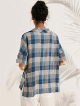 Load image into Gallery viewer, 100% Linen V-Neck Short Sleeve Shirt SIERRA