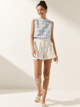 Load image into Gallery viewer, 100% Linen Draped Collar Tank Top JACQUELINE