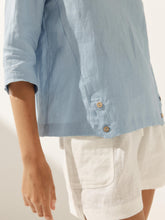 Load image into Gallery viewer, Linen Round Soft-Fold Collar Top ANAIS