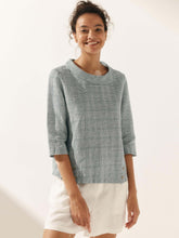 Load image into Gallery viewer, Linen Round Soft-Fold Collar Top ANAIS