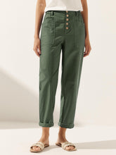Load image into Gallery viewer, Linen Simple Button Fly Trousers HEIDI