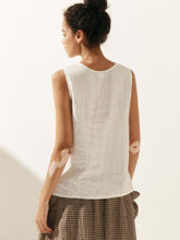 Load image into Gallery viewer, 100% Linen Buttons Down Tank Top ERIN