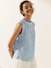 Load image into Gallery viewer, 100% Linen Draped Collar Tank Top JACQUELINE