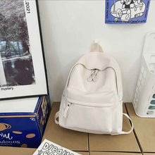 Load image into Gallery viewer, Elegant Leather Backpack Bag : With Fancy Zipper