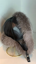 Load image into Gallery viewer, Genuine Silver Fox Leather Hat Unisex