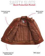 Load image into Gallery viewer, Crusader Men's Motorcycle Leather Jacket