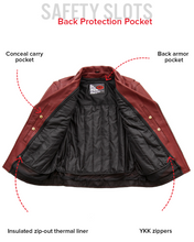 Load image into Gallery viewer, Fillmore Men's Motorcycle Leather Jacket