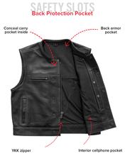 Load image into Gallery viewer, Lowrider Perforated Men's Leather Vest