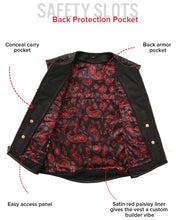Load image into Gallery viewer, Tactical Emerald Men’s Motorcycle Leather Vest