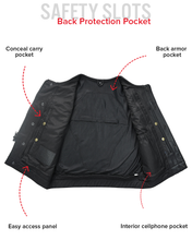 Load image into Gallery viewer, Lowside Men's Motorcycle Leather Vest
