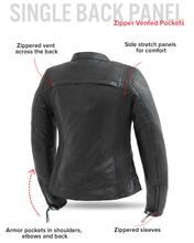 Load image into Gallery viewer, Supastar - Womens Motorcycle Leather Jacket