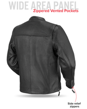 Load image into Gallery viewer, Ace Men's Leather Motorcycle Jacket