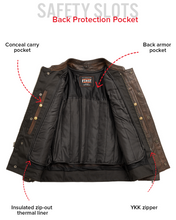 Load image into Gallery viewer, Raider Men's Motorcycle Leather Jacket