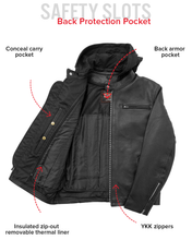 Load image into Gallery viewer, Street Cruiser Men's Motorcycle Leather Jacket