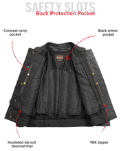 Load image into Gallery viewer, Raider Men's Motorcycle Leather Jacket