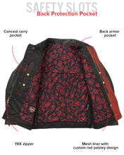 Load image into Gallery viewer, Redstrike Men’s Motorcycle Leather Jacket