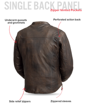 Load image into Gallery viewer, Rocky Men's Motorcycle Leather Jacket