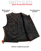 Load image into Gallery viewer, Bonnie Perforated Women's Motorcycle Leather Vest