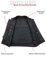 Load image into Gallery viewer, Sharp Shooter Men's Motorcycle Leather Vest