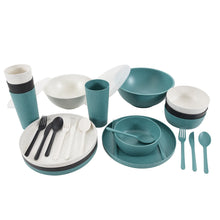 Load image into Gallery viewer, Mainstays 28-Piece Eco-Friendly Recycled Plastic Dinnerware Set