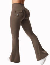 Load image into Gallery viewer, 🖤 Women's High-Waisted Cargo Pocket Workout Leggings