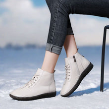 Load image into Gallery viewer, Women’s Genuine Leather Soft-Soled Flat Ankle Boots