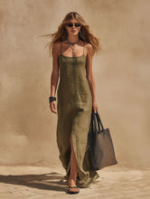 Load image into Gallery viewer, Women's Minimalist Sleeveless Slip Dress – Loose Fit Resort Style