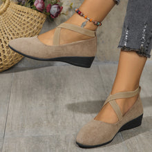 Load image into Gallery viewer, Elastic Band Platform Wedge Pumps – 6 Colors EU 35–43