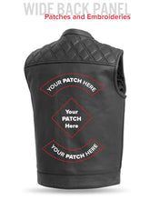 Load image into Gallery viewer, Downside Men's Motorcycle Leather Vest