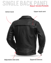 Load image into Gallery viewer, Night Rider Men's Motorcycle Leather Jacket